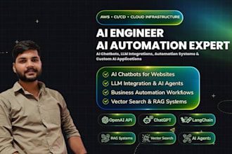 build an ai chatbot, llm integration, rag system using openai, langchain, AWS
