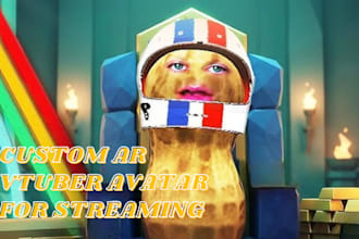 create ar filter 3d ar vtuber for lens studio streaming of video games
