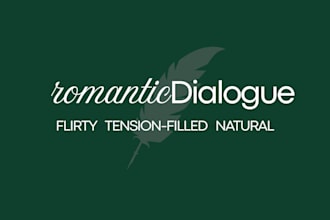 write flirty romantic dialogue or banter for your story