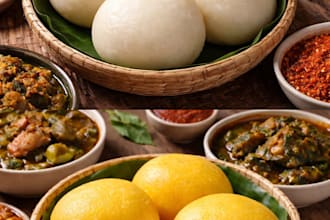 do html for fufu eba for your church event