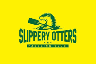 design a fun motivation logo for adventurous paddle club