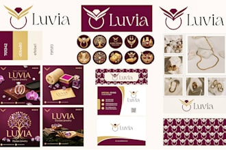design luxury signature logo, complete branding kit and brand identity