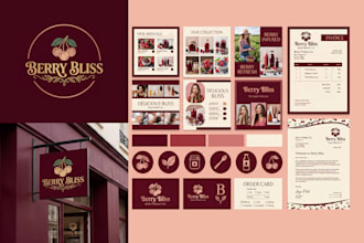 design business logo, brand identity and complete branding kit package