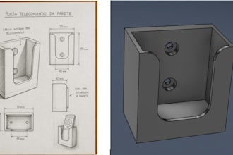 convert your hand sketch or 2d drawing into a 3d cad model