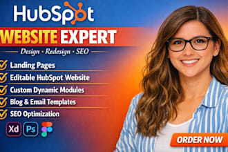 do hubspot website design redesign custom quote template landing page blogs SEO
