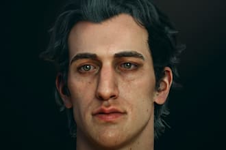 model realistic 3d metahuman character and unreal engine humanoid game rendering