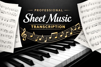 transcribe your audio or midi into accurate piano sheet music