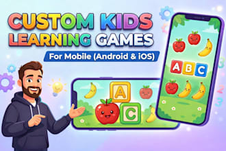 develop kids learning games in unity for mobile android and ios
