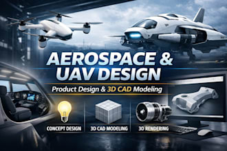 design aerospace, uav, and drone products with 3d cad