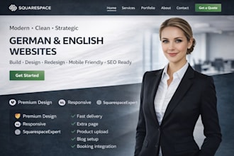 build, design or redesign custom squarespace website development on squarespace