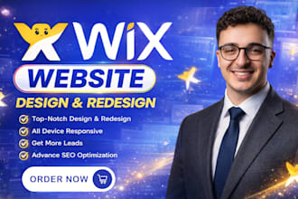 wix business website design wix landing page redesign wix online store wix shop