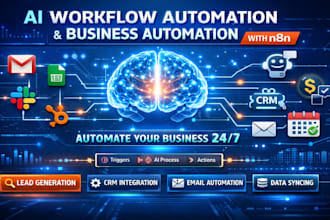 build ai workflow automation and business automation with n8n