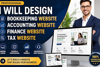 design bookkeeping website accounting website finance website tax website