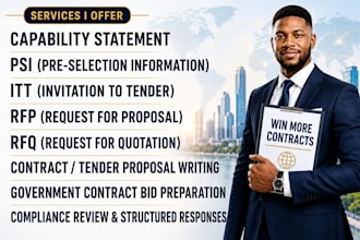 do winning rfq, rfp, capability statement to win contracts