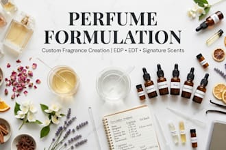 formulate fragrance perfume, diffuser, cologne and natural scent