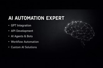 develop ai automation, ai agents, and custom apis