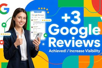 provide your 3 google reviews