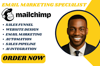 design editable mailchimp template, mailchimp newsletter, mailchimp campaign