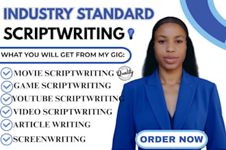 do scriptwriting, screenwriting, movie scriptwriting feature film editting