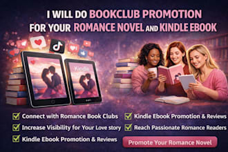 do bookclub promotion for your romance novel and kindle book