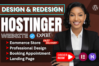 hostinger website design, hostinger wordpress website redesign, hostinger expert
