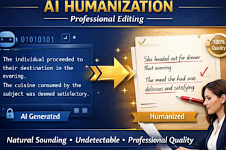 humanize ai content and edit your ai generated book or text