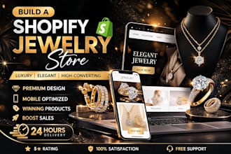 build jewelry shopify store, shopify jewelry store jewelry dropshipping store