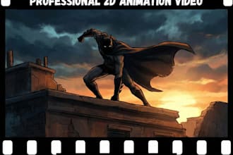 create 2d animation for film, explainer videos, music videos, youtube and games