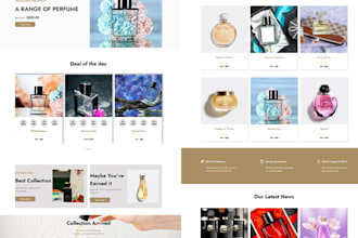 design luxury fragrance shopify store eau de perfume store perfume oil website