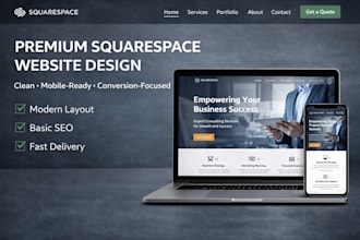 design squarespace website build custom wix website redesign canva carrd website