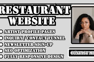 restaurant website design, restaurant wordpress website, food restaurant website