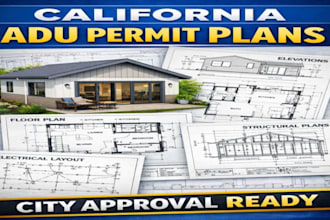 prepare adu permit drawing for fast california city approval