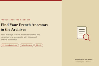 research your french ancestors in historical archives