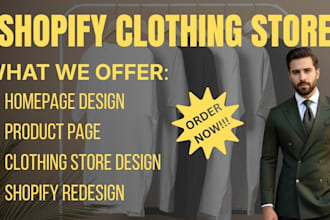 build a clean and high converting shopify homepage design