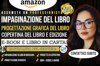 formattazione di libri per ebook kindle e libri cartacei, formattazione di coper