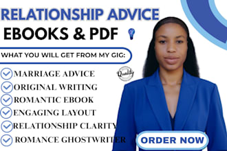 write book and ebook on relationship, dating and love advice