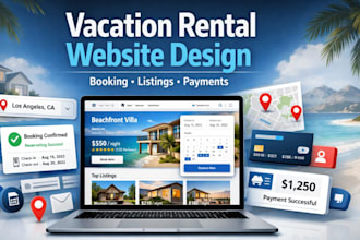 build vacation rental website tour website event website