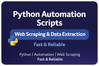 create a python automation script or web scraping bot