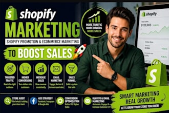 do shopify marketing, boost shopify sales, promote esty store, shopify, ebay