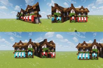 build custom minecraft city map survival lobby spawn for bedrock java as builder