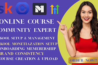 setup skool online community, skool community setup skool community manager