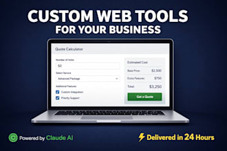 build a custom web tool or calculator for your small business using claude ai