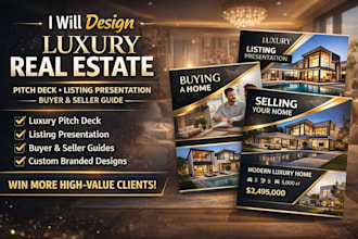 design luxury real estate pitch deck listing presentation buyer and seller guide