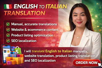 translate english to italian website translation product listing translation SEO