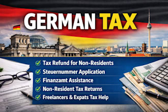 help non residents file, german tax refund and tax number application