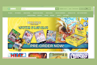 design pokemon shopify store pokemon website trading card website tcg website