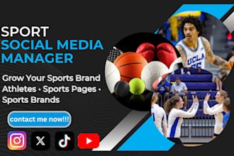manage and grow social media for college athletes sports pages and sports brands