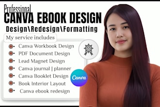 do ebook redesign canva workbook lead magnet pdf layout digital journal design
