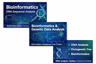 perform bioinformatics dna sequence analysis and genetic data analysis