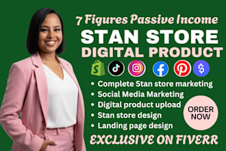 setup stan store shopify digital product stan store marketing payhip store